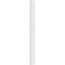 Ekena Millwork Two Equal Flat Panel PVC Pilaster w/Standard Capital & Base, 10W x 102H x 2P, PR PILP10X102DFP01-2 - alternate 2